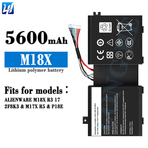 Batería para Portátil M18X de 5600 mAh, Calidad Original de Fábrica, para Dell ALIENWARE M18X <span class=keywords><strong>R3</strong></span> 17/2F8K3/<span class=keywords><strong>M17X</strong></span> R5 - Product Image 2