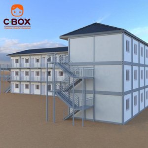 Cbox - Edificio de Oficinas Prefabricado Móvil de 3 Pisos, Dormitorio para Trabajadores de Obras de Construcción, Casa Contenedor Modular Desmontable - Product Image 5