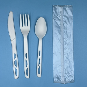 Ramadan 100 pièces argenterie petites fourchettes assiettes Machine bonnes affaires conception en acier imprimé Vietnam compagnie aérienne luxe couverts jetables - Product Image 2