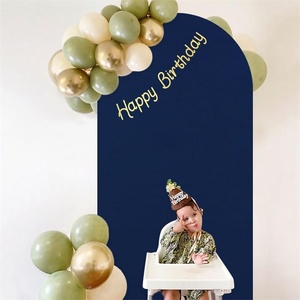 Wholesale Premium Quality Spandex Polyester Stretch Chiara Wall Arch Cover Backdrop for Wedding Banquet Event <b>Balloon</b> <b>Prom</b> Decor - Product Image 1