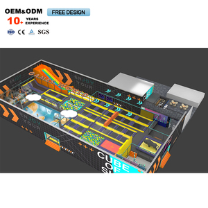 Best Indoor Playground Customized 500-1000 Square Meter Adults' Amusement <b>Trampoline</b> Park Manufacturer - Product Image 2