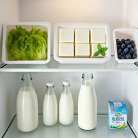 Plateaux d'emballage en plastique PE-HD de qualité alimentaire personnalisés en usine adaptés à l'emballage de tofu largement utilisés dans les supermarchés.