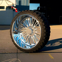 FANXI Polissage concave 22x12 24x12 -44mm 8x180 pour DENALI 24X14 26X14-76mm 8x6.5 pour Ram 2500 8x170 26x16 pour Ford F250