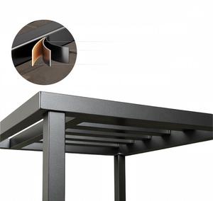 Support de Plantes Carré Robuste en Métal Noir Thermolaqué Moderne et Support de Pot de Fleurs pour Jardin Intérieur/Extérieur – Ventes Flash - Product Image 2