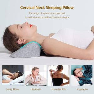 Almohada de apoyo <span class=keywords><strong>Cervical</strong></span> Memory Foam Neck Roll Bolster - Product Image 6
