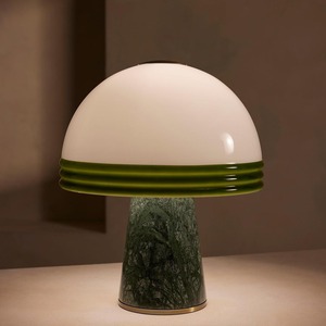 Lampe de table en céramique Raku SH8 en forme de champignon, LED E27 220V, commande par interrupteur, pour salons et salles à manger - Product Image 1