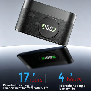 Minimum <b>wireless</b> lavalier AI noise cancelling <b>microphone</b> for professional outdoor live streaming use - Product Image 4