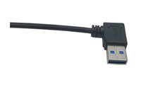 Câble de données micro-USB Type-C à angle droit et coudé à gauche pour ordinateur, téléphone portable, appareil photo - 1 mètre, matériau TPE