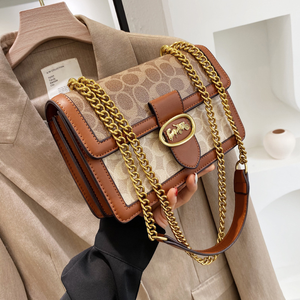 <span class=keywords><strong>Bolso</strong></span> Bandolera Pequeño Cuadrado de <span class=keywords><strong>Cadena</strong></span> Retro Moderno y a la Moda para <span class=keywords><strong>Mujer</strong></span> con Estampado de Personajes y Forro de Poliéster - Product Image 6