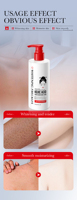 Lotion corporelle éclaircissante à l'acide kojique organique et végétalien lotion corporelle blanchissante pour peau noire