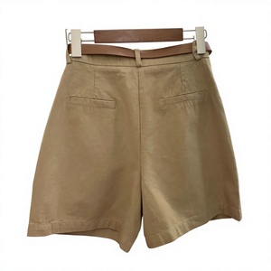 Shorts pour hommes à taille haute, coupe ample, décontractés, confortables, respirants, séchage rapide, en polyester/coton, toile unie, fermeture éclair, été - Product Image 6