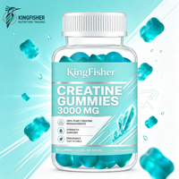 Approvisionnement en gros : Gommes de créatine monohydrate 3000 mg pour la croissance musculaire, le soutien des performances, complément alimentaire, marque privée