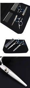 개 스테인레스 스틸 그루밍 가위 키트 애완 동물 왼손 직선 가위 세트 개 - Product Image 6