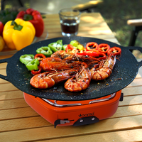 Vooma Camping en plein air cuisine Portable un brûleur en acier inoxydable cuisinière à gaz coupe-vent marmite Barbecue ménage Cassette Butane