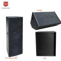 Système de sonorisation professionnel M215 double 15 pouces Haut-parleur bidirectionnel à gamme complète alimenté par 800W T.I Pro Équipement professionnel audio