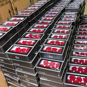 ดอกกุหลาบแดงอบแห้งขนาด 5-6 ซม. ขายส่ง สำหรับคริสต์มาสและวันวาเลนไทน์ - Product Image 6