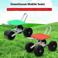 Chaise de véhicule mobile agricole pliable rotative à 2/3/4 roues Chaise d'outil de jardin en fer par une usine chinoise