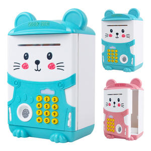 Alcancía Electrónica con Forma <span class=keywords><strong>de</strong></span> Cajero Automático, Contraseña, Monedas, Plástico, Juguete para Niños, Alcancía - Product Image 1