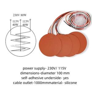 Élément chauffant flexible en caoutchouc silicone 120V 240V pour incubateurs d'œufs flexibles - Product Image 6