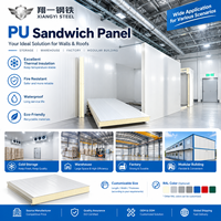 Panneau sandwich en acier galvanisé haute densité, ignifuge, pour bâtiments industriels, entrepôts et chambres froides