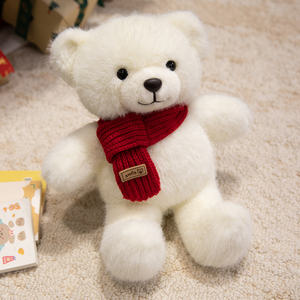 स्कार्फ/आंशका के साथ थोक <span class=keywords><strong>12</strong></span> इंच टेडी भालू, वैलेंटाइन के दिन उपहार के लिए भरे पशु खिलौने - Product Image 2