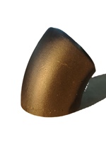 Coude de tuyauterie en acier au carbone allié, soudé, 45 degrés, basse pression, résistant à la corrosion, ASME B16.9 A234WPB Classe 1000, antirouille