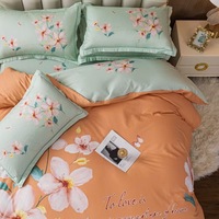 En gros personnalisé 133*72 impression drap de lit 100% coton couette ensembles ensembles de literie