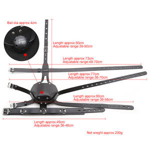 Fetiş Esaret Hood At Ağız Demeti Topu Gag - Product Image 6