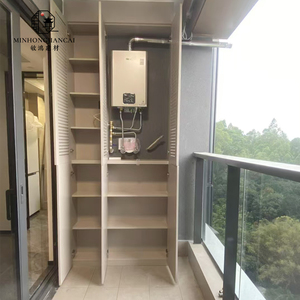 <span class=keywords><strong>Mobile</strong></span> da Balcone in Alluminio Effetto Vimini con Telaio in Metallo, Resistente all'Acqua, per <span class=keywords><strong>Bagno</strong></span> e Stile Resort Tropicale - Product Image 5