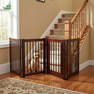 Barrière de sécurité pour enfants, portail en <span class=keywords><strong>bois</strong></span> réglable, écologique, pliable, protection contre les bébés, meubles, barrière pour salon, balcon extérieur - Product Image 3