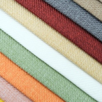 Tissu d'ameublement et de matelas en polyester 100% tissé, teint en fil, uni, résistant à l'eau, respirant, de poids moyen, pour la maison, vente en gros