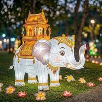 Décoration interactive de lanternes pour parc d'attractions Vivid, pour le Nouvel An, utilisation intérieure/extérieure, spectacle de lumière pour parc à thème