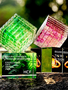 Trofeo de Cristal con Diseño Creativo 2026, Recuerdo para el Personal Destacado en la Reunión Anual de la Empresa, Personalizable - Product Image 5