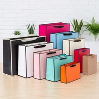 Sacs cadeaux en papier de luxe personnalisés avec poignées en corde de coton, papier spécial, logo personnalisé imprimé, sacs de shopping pour boutiques, vente en gros