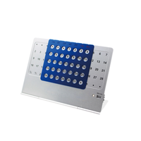 Calendrier perpétuel de bureau pliable en métal de grande taille pour la décoration d'affaires et de bureau