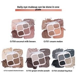 [Exclusivo de PERI Wukin] Paleta de Sombras de Ojos Colorrose de 6g en Caja para Maquillaje Ligero Diario con Tonos Tierra, Iluminador y Brillo - Product Image 2