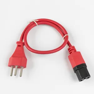 SEV power cable with plug 3*0.75mm2 H03VV-F