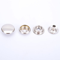 Boucle de boutons à pression en métal, 10 pièces, 12.5mm 15mm, boucle en fer pour vêtements, vente en gros