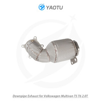YT bagian depan dengan katalis dan Isolasi Panas untuk Volkswagen Multivan T5/T6 2.0T