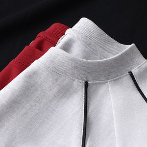 T-shirt da Uomo all'Ingrosso, Stile Street, 240g, 32 Fili, Cotone Puro, Collo Tondo a Contrasto, Personalizzabile con Logo Stampato - Product Image 2