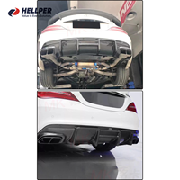 Hellper FD Style fibre de carbone lèvre arrière diffuseur arrière pare-chocs pour mercedes-benz CLA W117 C117 2013-2019 Kits de carrosserie