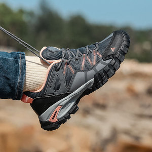 Chaussures de randonnée pour femmes Hantu, imperméables, antidérapantes, légères, bottes de randonnée d'extérieur, talon bas, printemps, automne, chaussures de sport de voyage - Product Image 1