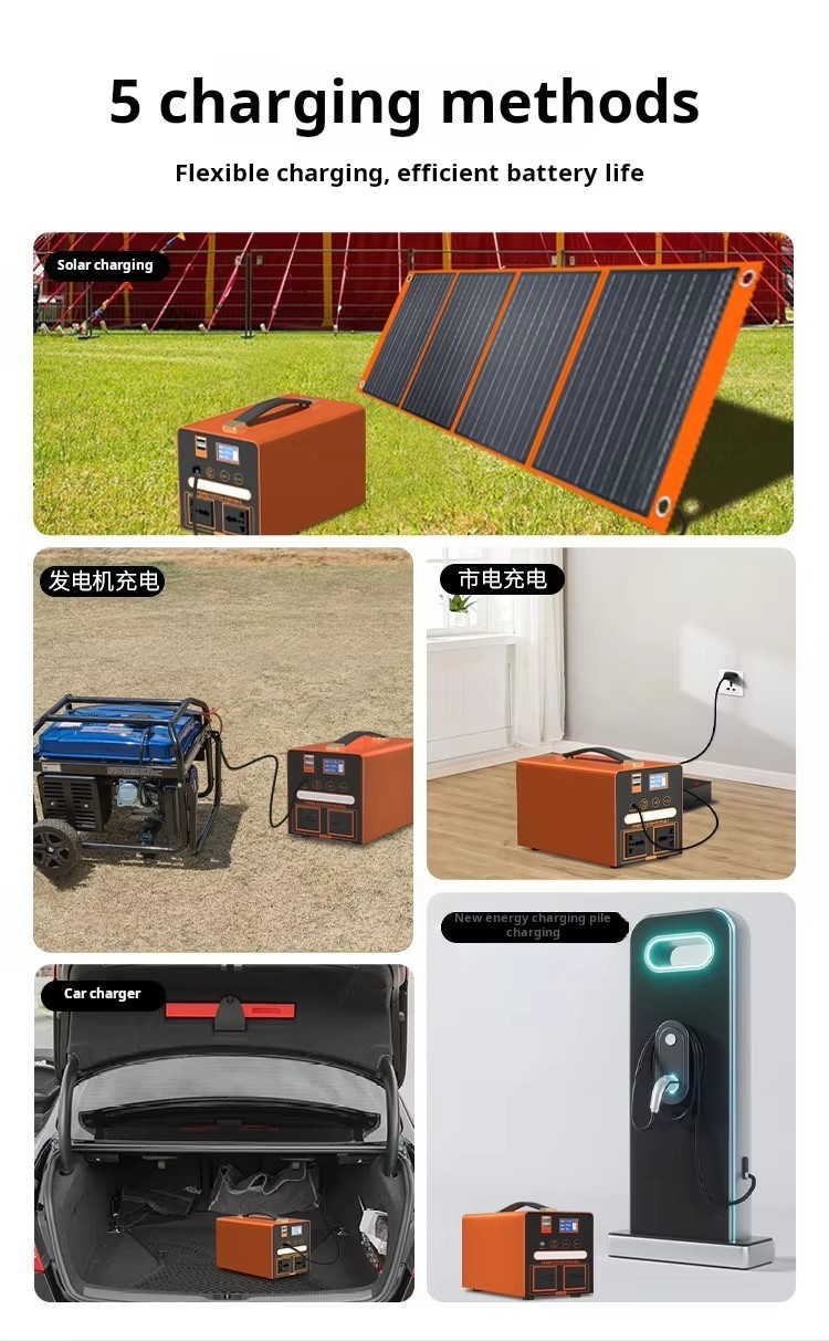 Hot Selling Luxury Mini Portable Power Station 300W 400W 500W 220v Lifepo4 Solar Camping Generator Flashlight for Home Use Car · image 4