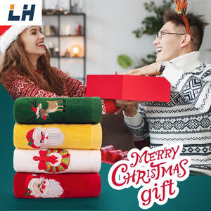 Noel Karikatür Pamuklu Çevre Dostu Hipoalerjenik Hızlı Kuruyan Dokuma Havlular ve Mutfak Havlusu Hediye İndirimi Özelleştirilmiş Renk ve Logo - Product Image 1