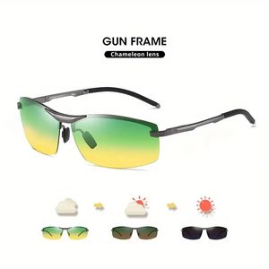 Gafas <span class=keywords><strong>de</strong></span> sol polarizadas <span class=keywords><strong>de</strong></span> doble visión UV400 para <span class=keywords><strong>hombre</strong></span> y mujer, gafas fotocromáticas <span class=keywords><strong>de</strong></span> día y noche, monturas doradas, blancas, plateadas y rojas, <span class=keywords><strong>lentes</strong></span> táctiles para PC - Product Image 6