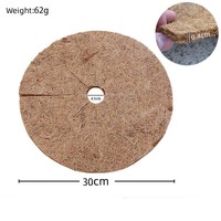 Fibres de noix de coco paillis anneau arbre protecteur tapis coco coco paillis naturel contrôle des mauvaises herbes tapis arbre planteur disque tapis de noix de coco