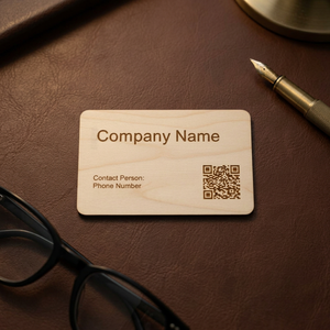 นามบัตรไม้ NTAG213 13.56 MHz RFID NFC สำหรับการใช้งานระดับมืออาชีพ - Product Image 2