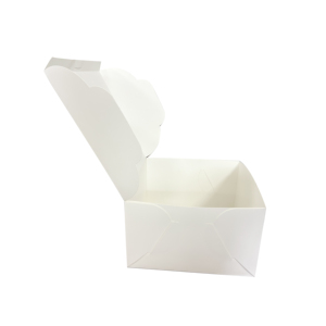 Özel logo <span class=keywords><strong>8</strong></span> 10 11 inç 350g beyaz kart beyaz kek kutusu kağit kutu pencere olmadan - Product Image 6