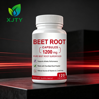 Capsules de racine de betterave en gros d'usine 1200mg Poudre de racine de betterave Soutien naturel aux vitamines pour adultes Performance Énergie Antioxydants
