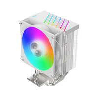 Radiateur de refroidissement par air pour processeur Red Sea H4 ARGB, 2 caloducs, ventilateur 92 mm, cuivre et aluminium, 26 dBA, 4 broches